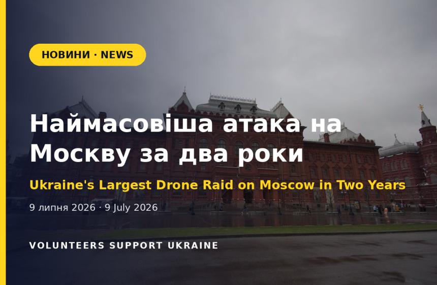 Наймасовіша атака дронів на Москву за останні два роки
