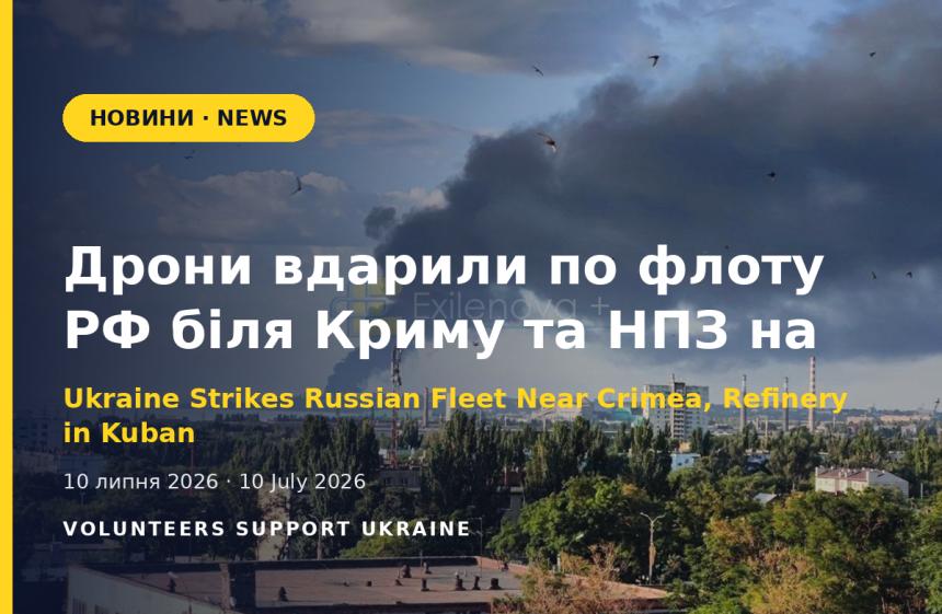 Сили безпілотних систем уразили 18 російських суден та енергооб'єкти Криму в операції "Кримське вимкнення"