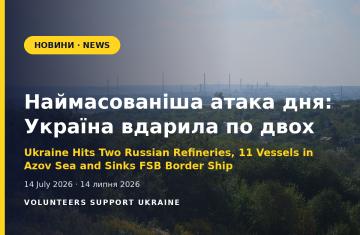 Україна вдарила по двох НПЗ РФ, уразила 11 суден в Азовському морі та потопила корабель ФСБ