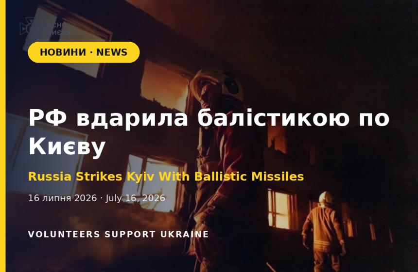 РФ вдарила балістикою по Києву: пожежі у двох районах, двоє загиблих
