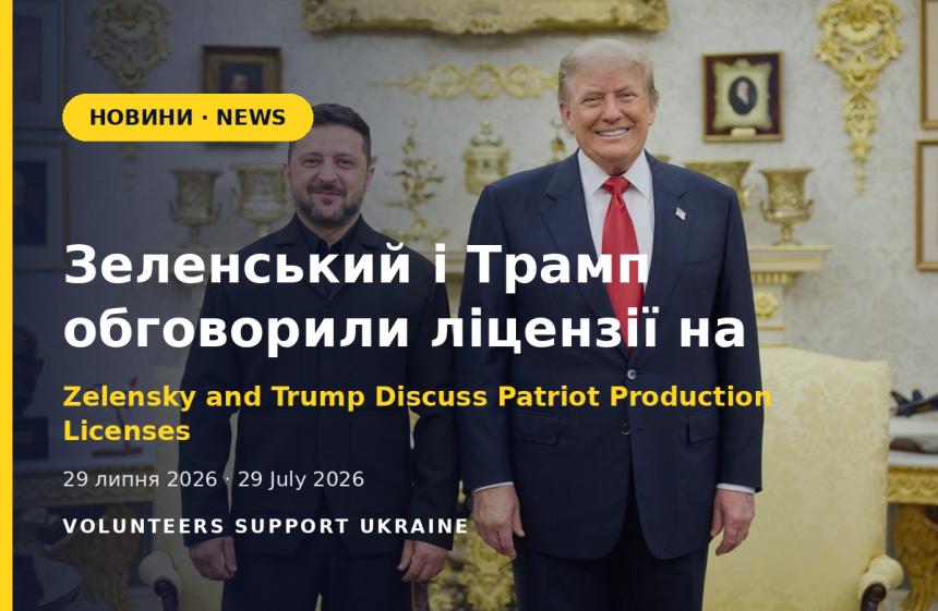 Zelensky and Trump Discuss Patriot Production Licenses and a Renewed Push for Diplomacy