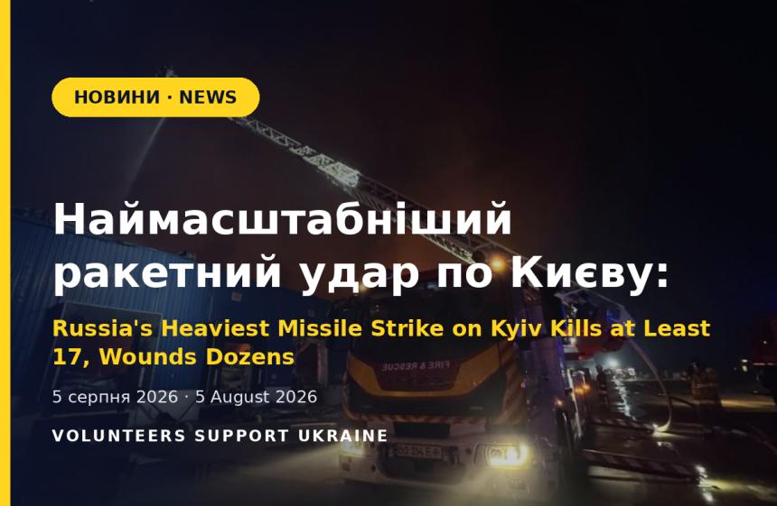 Наймасштабніший ракетний удар по Києву: щонайменше 17 загиблих, десятки поранених