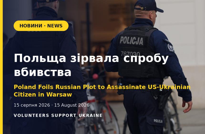 Польща зірвала спробу вбивства українсько-американського громадянина у Варшаві