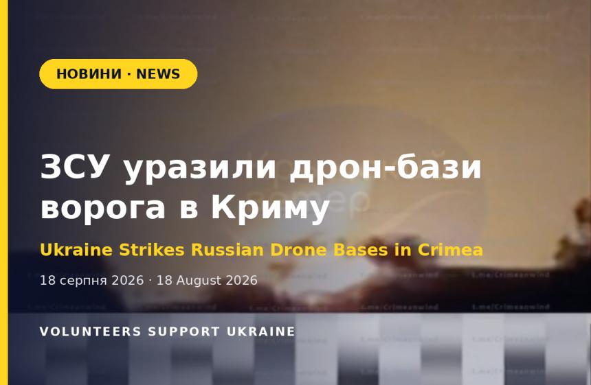 ЗСУ уразили дрон-бази росіян у Криму