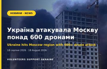 Україна атакувала Москву понад 600 дронами — наймасштабніший удар за два роки