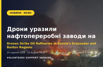 Дрони уразили нафтопереробні заводи на Кубані й у Ростовській області