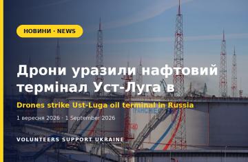 Дрони уразили нафтовий термінал Уст-Луга в Ленінградській області рф