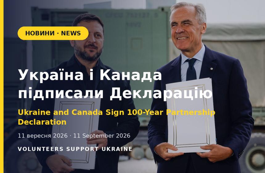 Україна і Канада підписали Декларацію про партнерство на 100 років