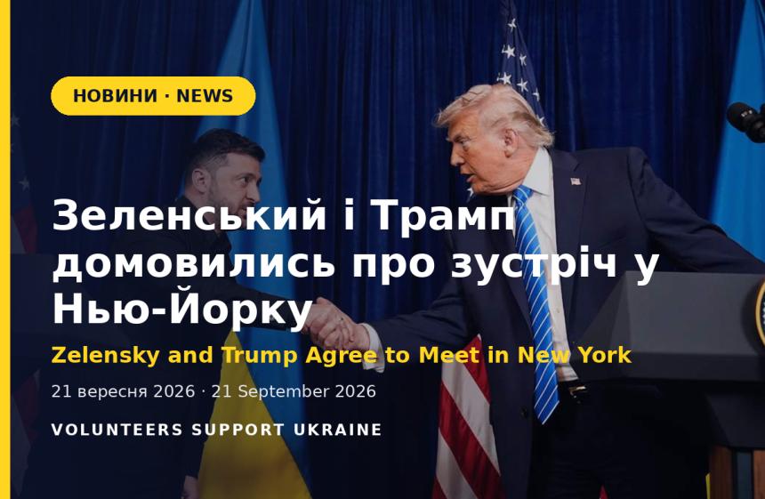 Zelensky and Trump Agree to Meet in New York