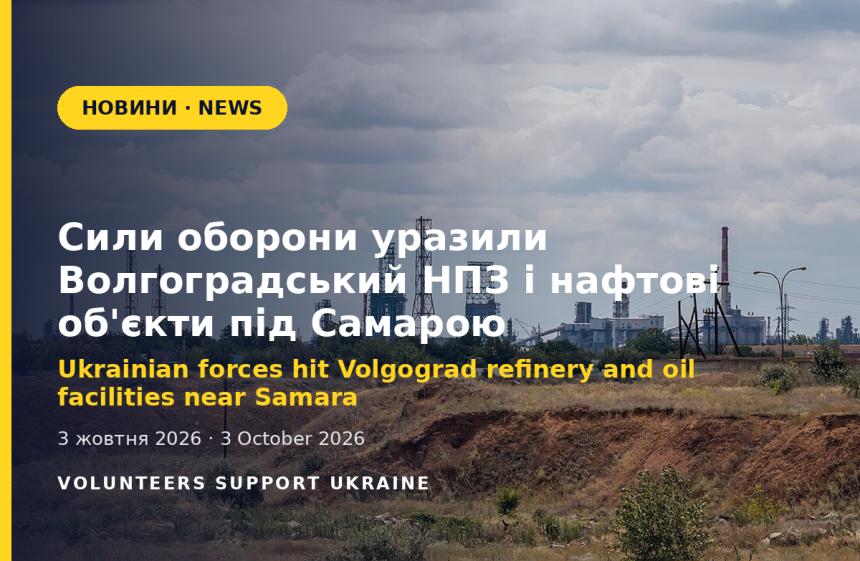 Ukrainian forces hit Volgograd refinery and oil facilities near Samara