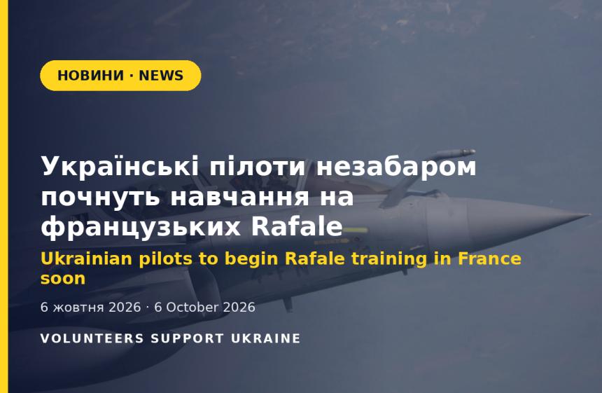 Ukrainian pilots to begin training on French Rafale fighter jets soon
