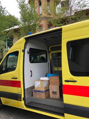 Medicijnen en uitrusting voor een militair hospitaal