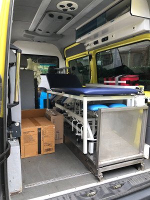 Medicijnen en uitrusting voor een militair hospitaal
