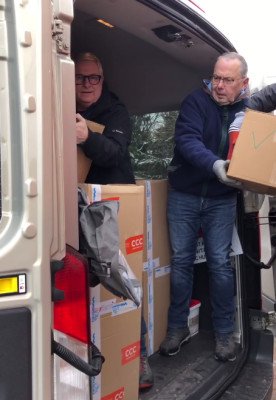 Treffen mit Freiwilligen in Deutschland