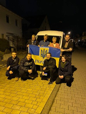 Treffen mit deutschen Freiwilligen am 25. Februar