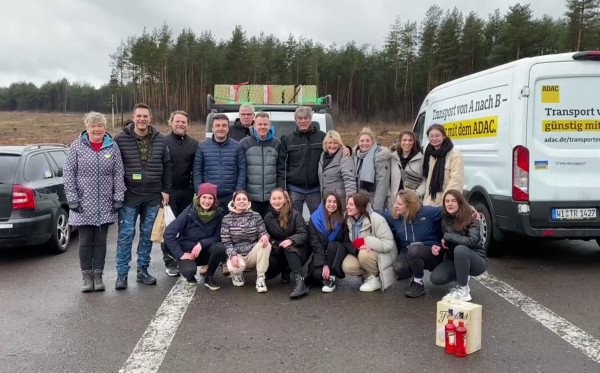 Treffen mit deutschen Freiwilligen am 25. Februar