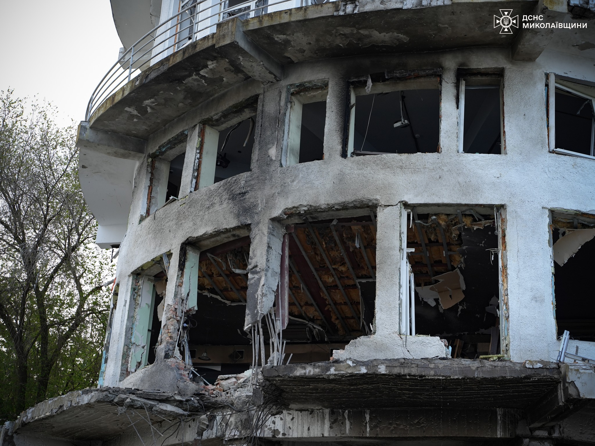 Наслідки російського удару по Миколаївській області