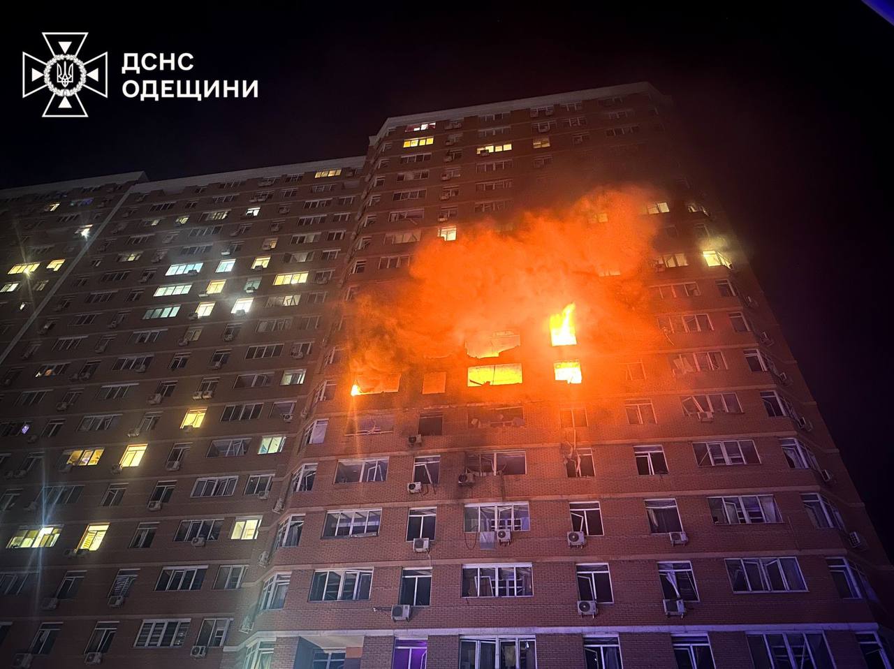 Ліквідація наслідків ракетного удару по Одещині