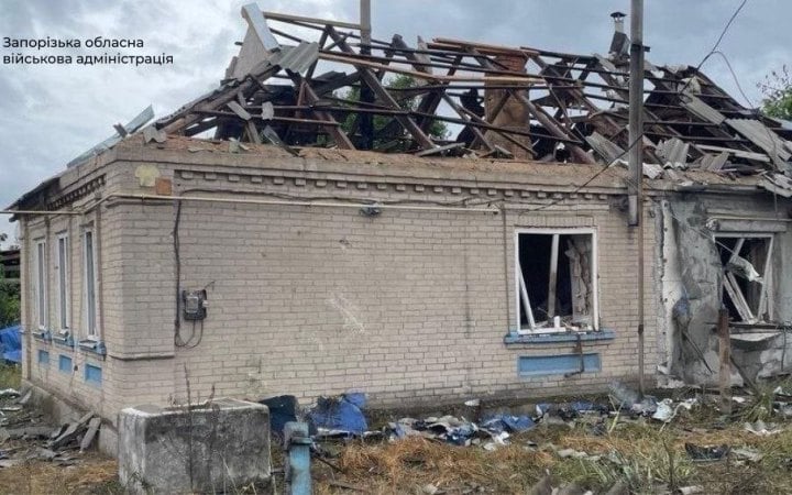 Наслідки російського удару по Запорізькій області — зруйнований житловий будинок
