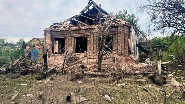 Наслідки удару по житловому будинку в Запорізькій області