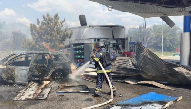 Наслідки удару по автозаправній станції в Криворізькому районі, 3 серпня 2026 року