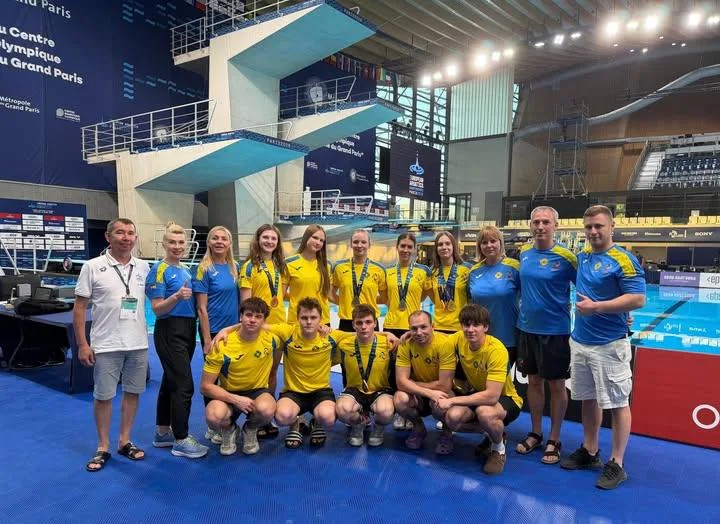 Збірна України зі стрибків у воду з медалями на чемпіонаті Європи в Парижі, УНН