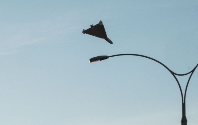 A Shahed-type attack drone, the type Russia uses en masse against Ukrainian cities (illustrative photo)