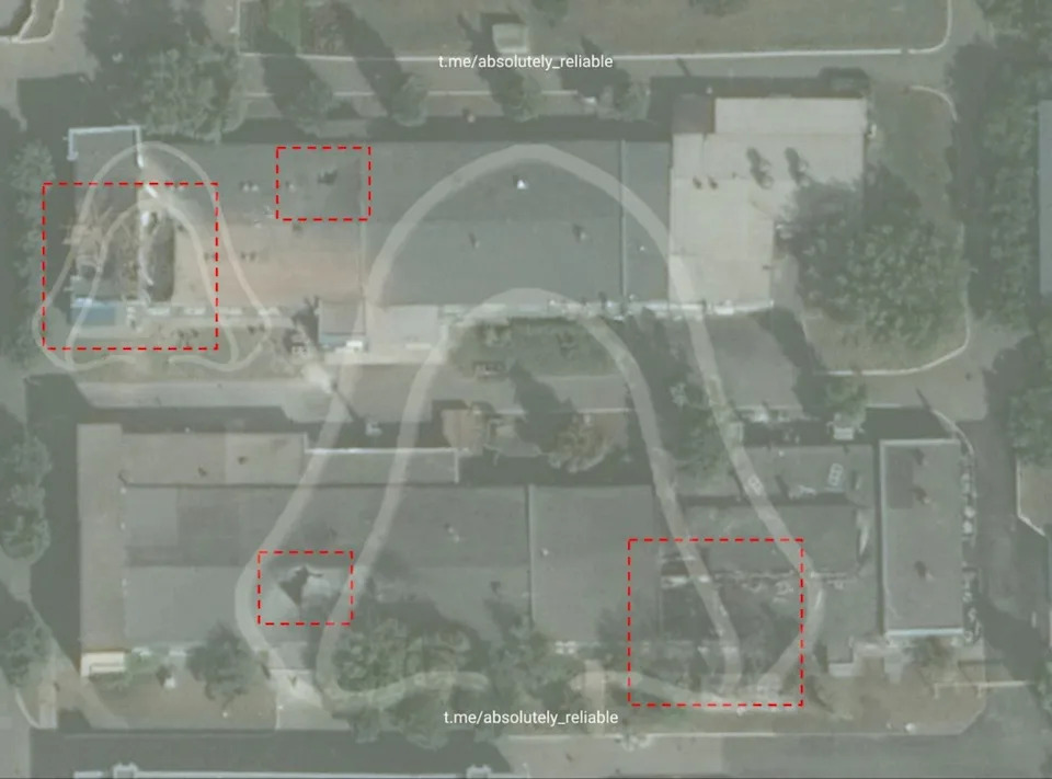 Aftermath of the strike on foundry workshop No. 022 at the Azov Optical-Mechanical Plant (satellite image)