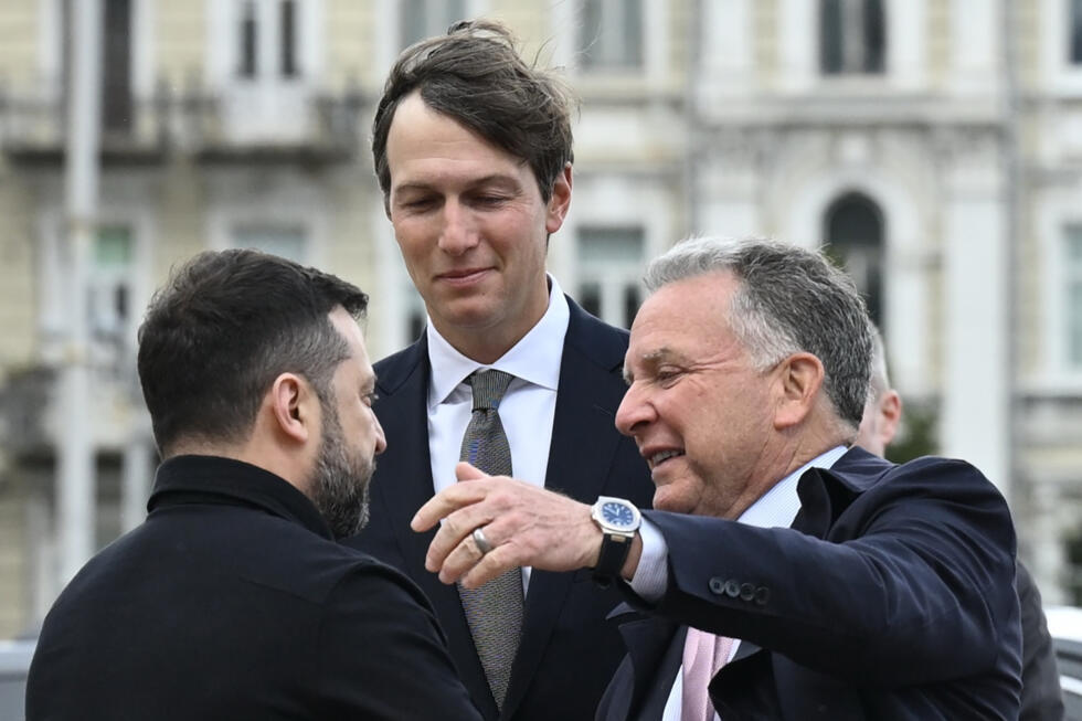 President Zelensky meeting with US envoys Steve Witkoff and Jared Kushner