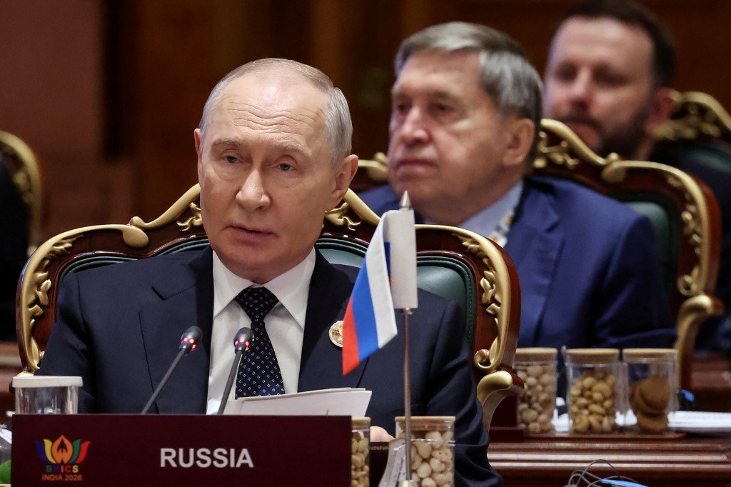 Illustrative photo: Vladimir Putin at a meeting with delegations