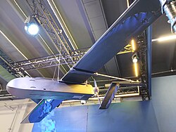 An FP-1/FP-2 attack drone made by Fire Point on display at an arms exhibition