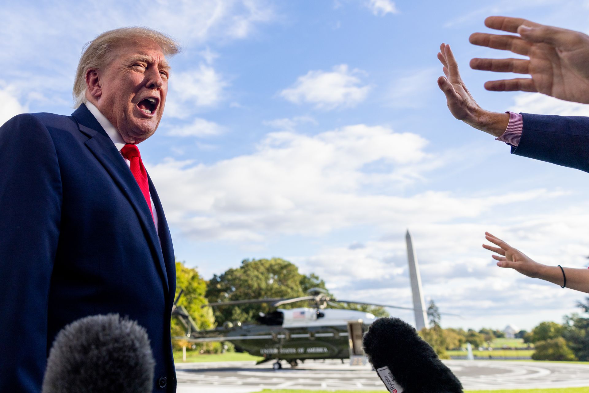 Donald Trump at the White House, 12 October 2026