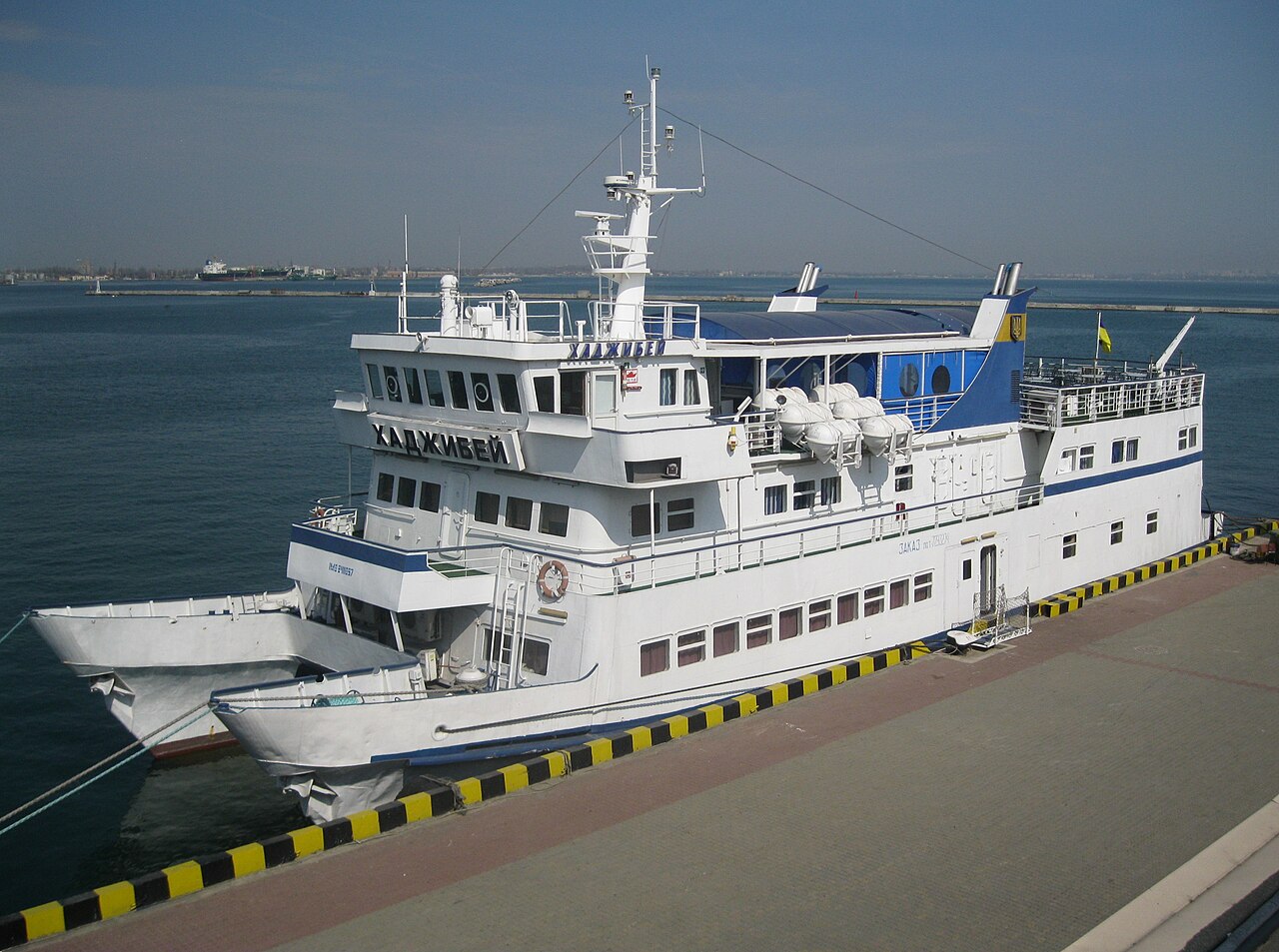 A vessel in the port of Odesa, illustrative photo