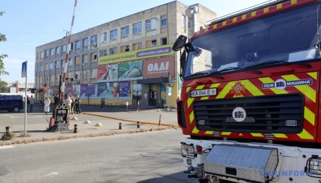 Emergency vehicle on a Kyiv street after the attacks of 8 October (photo: Ukrinform)