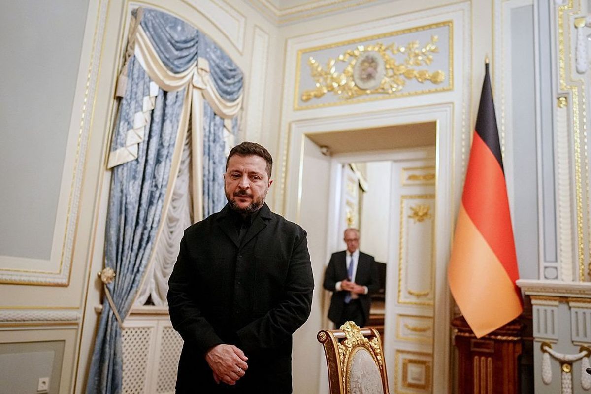 Volodymyr Zelensky and Chancellor Friedrich Merz, archive photo