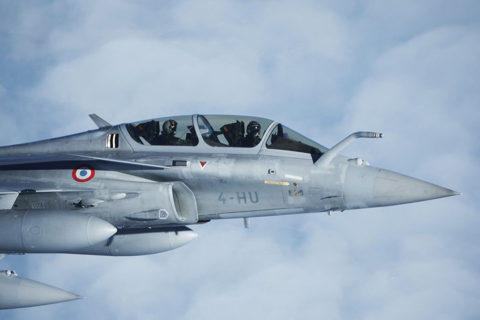 A French Rafale fighter jet in flight (archive illustrative photo)