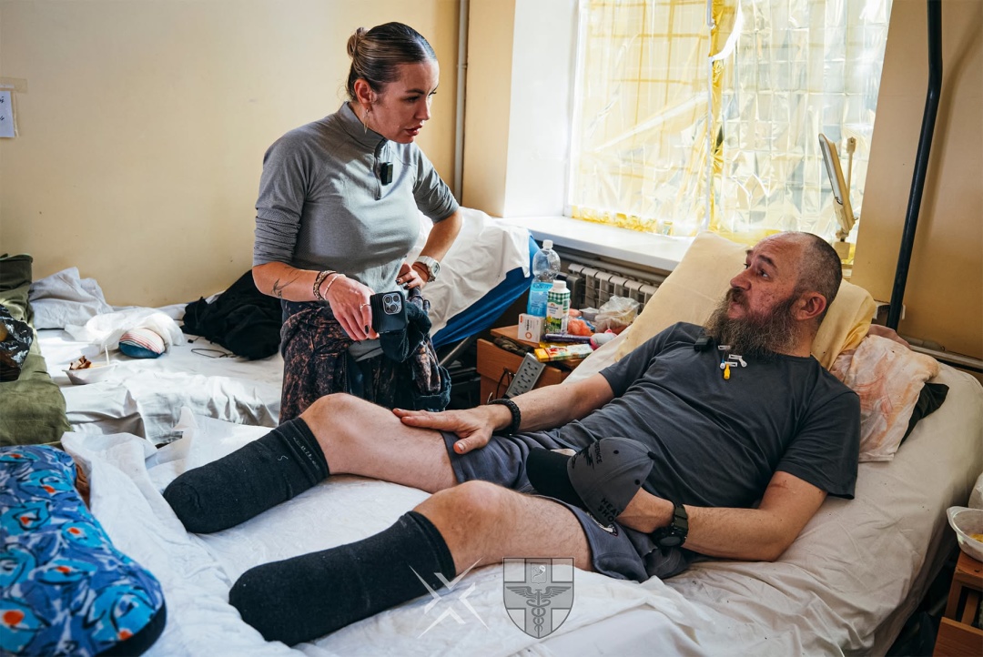 Serviceman Kostiantyn at the Military Medical Clinical Center of the Northern Region in Kharkiv