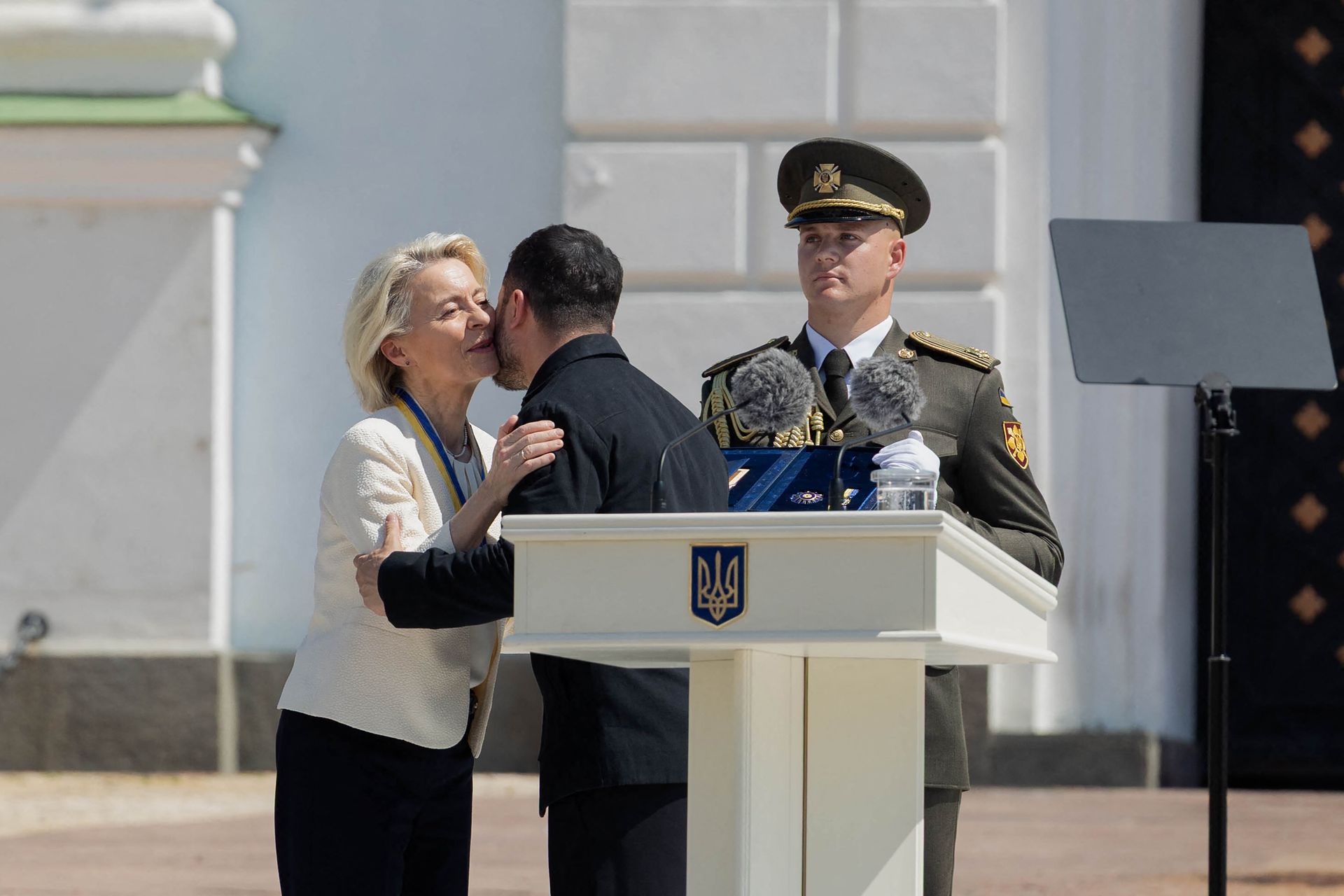 Archive photo: Ursula von der Leyen and Volodymyr Zelensky in Kyiv, 15 July 2026
