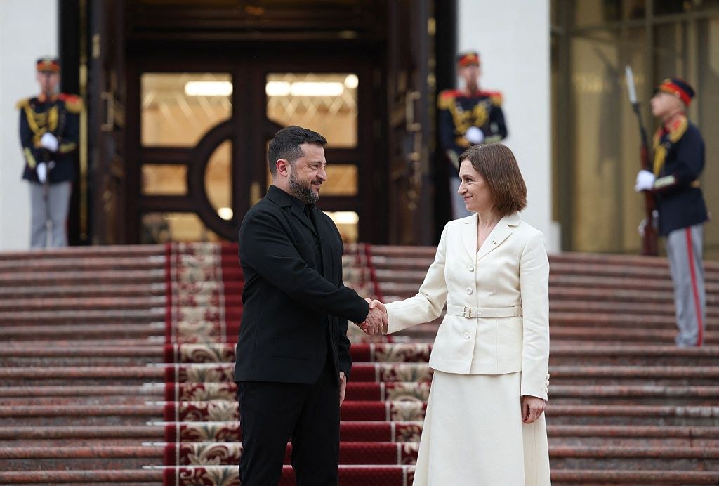 Volodymyr Zelensky at an official meeting — illustrative photo