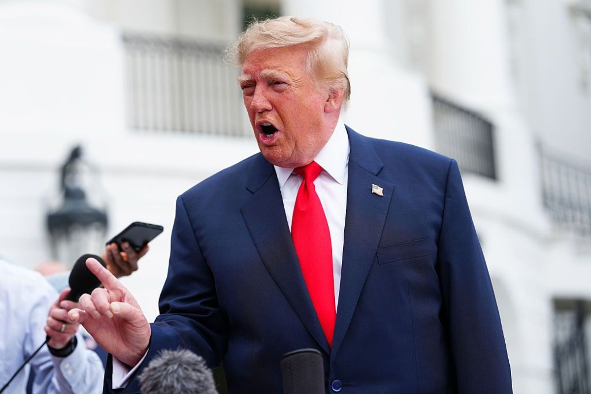 Donald Trump at the White House, archive photo