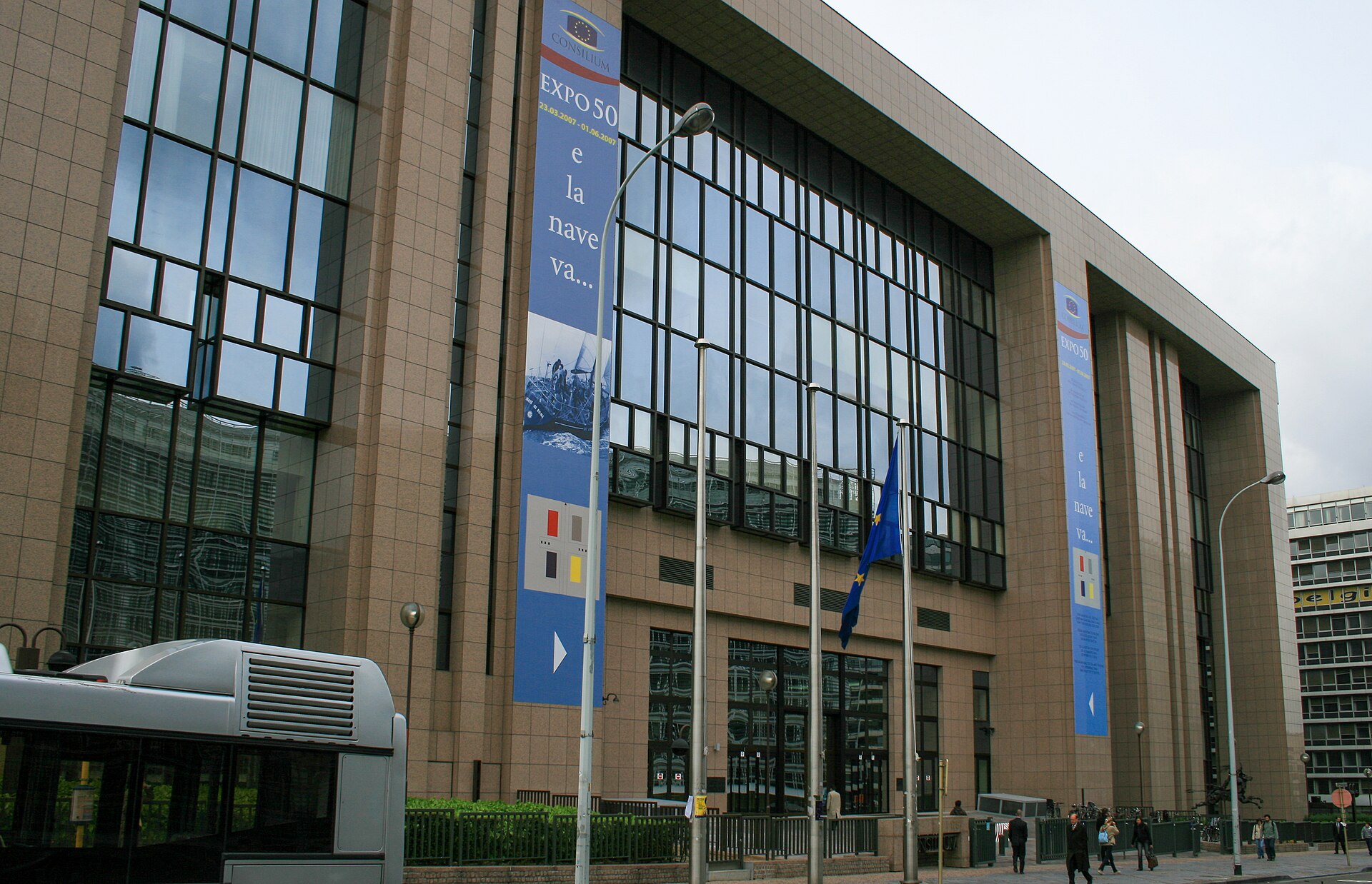 The Justus Lipsius building in Brussels, home of the Council of the EU (illustrative photo)