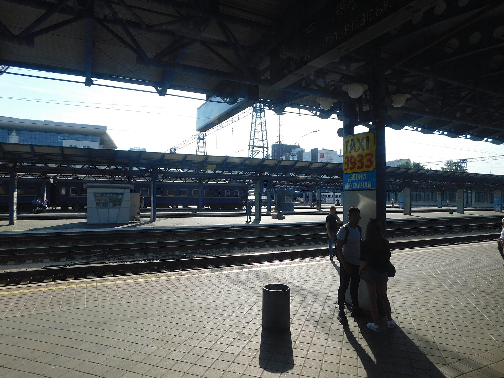 A platform at Kyiv's railway station, illustrative photo