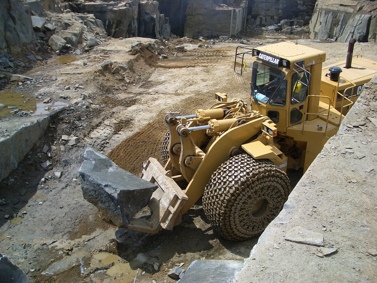 Illustrative photo: an open-pit quarry in Zhytomyr Oblast