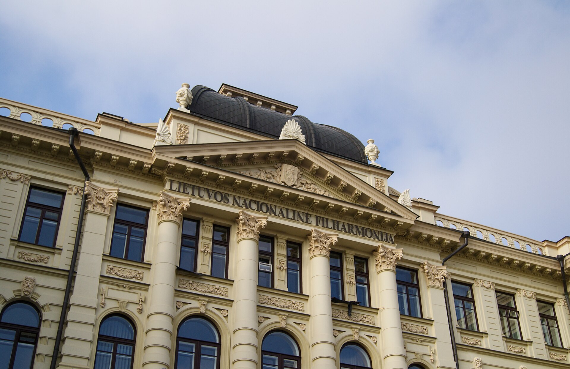 Illustrative photo: facade of the Lithuanian National Philharmonic